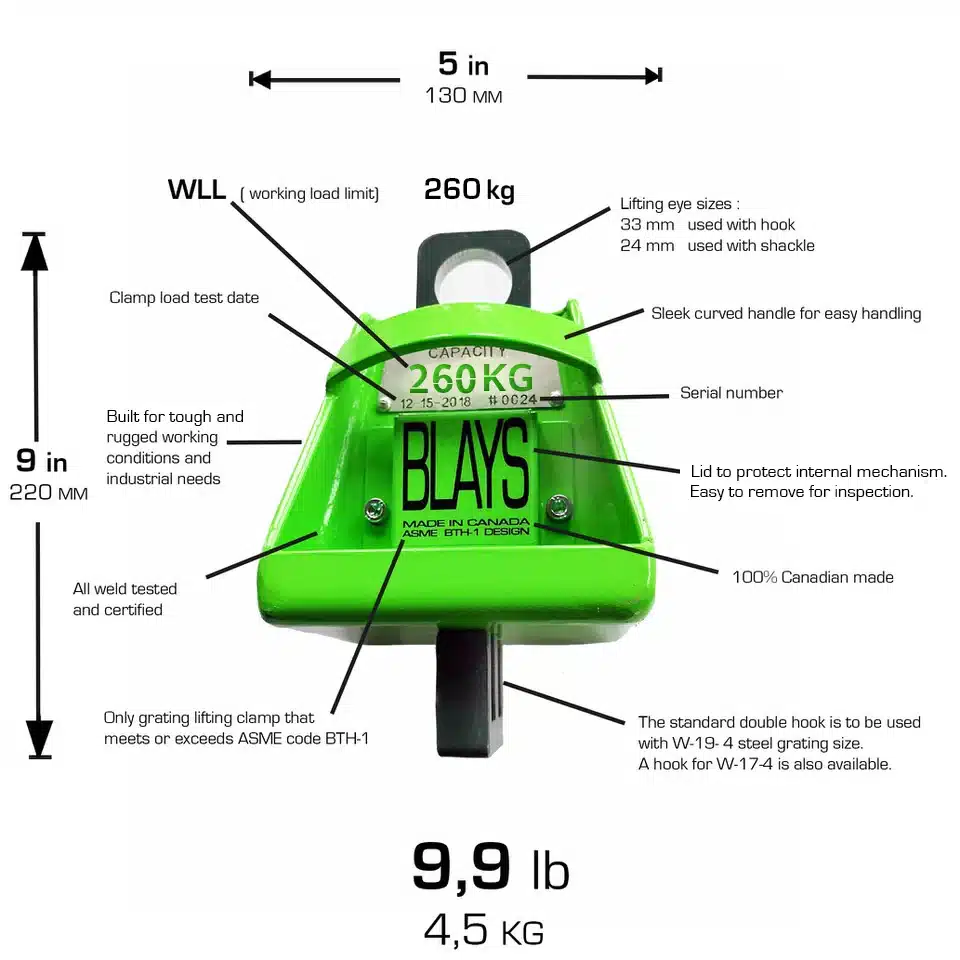 Blays Grating Lifting Clamp Infos